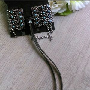 Accessories - Forever 21 Arm Cuff Turquoise Chain Accessories - Forever 21 Arm Cuff Turquoise Chain